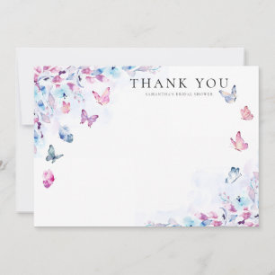 Carte De Remerciements Il Me Donne Fête des mariées Aux Papillons