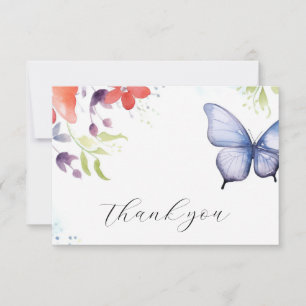 Carte De Remerciements Il Me Donne Fête des mariées Aux Papillons