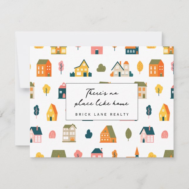 Carte De Remerciements Il n'y a pas d'endroit comme la maison Réalité (Devant)