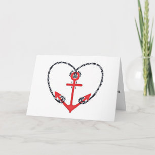 CARTE DE REMERCIEMENTS IL Y A TOUJOURS POUR MOI-MON ANCRE-J'AIME "VOUS"