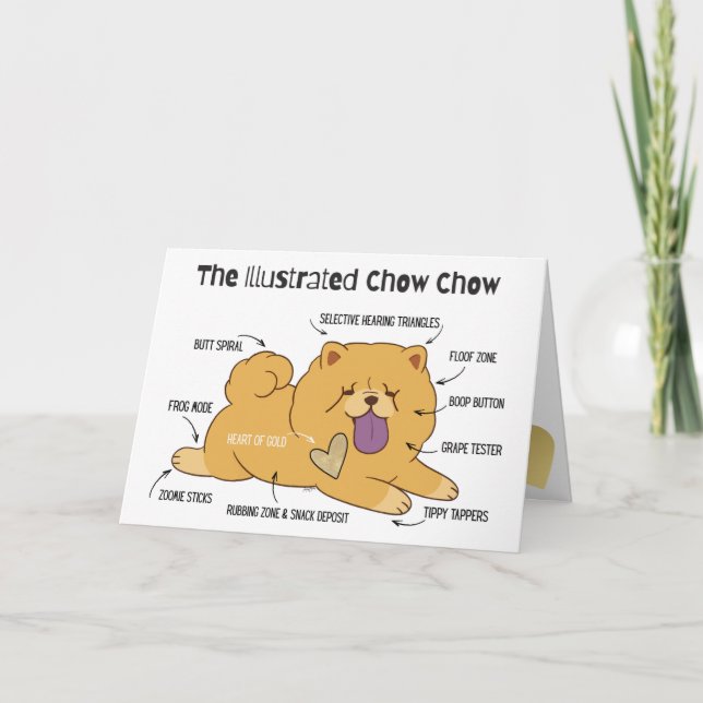 Carte De Remerciements ILLUSTRATED CHOW  Art Cards (Devant)