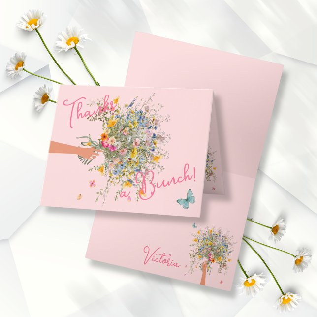 Carte De Remerciements Immense Fête des mariées de mariée Bouquet (Créateur téléchargé)