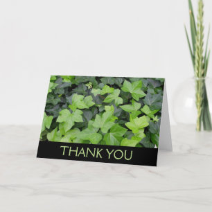 Carte De Remerciements Impression botanique de lierre vert