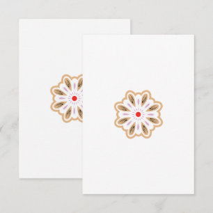Carte De Remerciements Impression d'art floral Mandala   Décor Boho