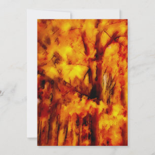Carte De Remerciements Impressions d'automne d'or