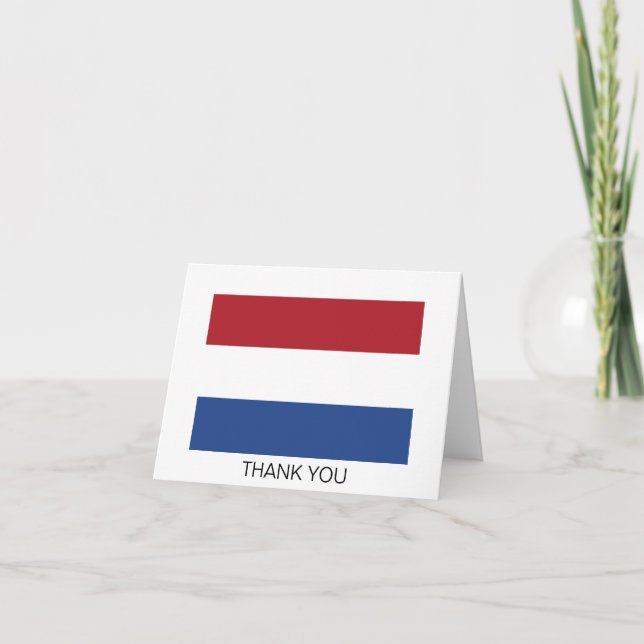 Carte De Remerciements Indicateur Pays-Bas (Devant)