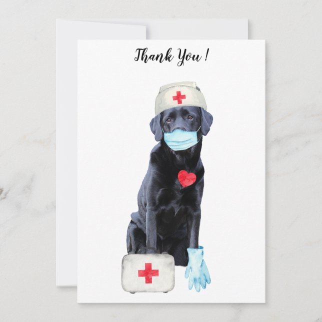 Carte de remerciements infirmière (Devant)