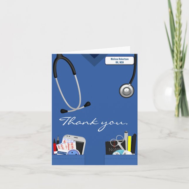 Carte de remerciements infirmière (Devant)