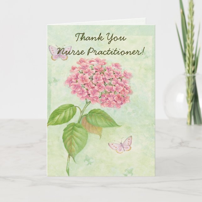 Carte De Remerciements Infirmière "Carte de remerciements" (Devant)