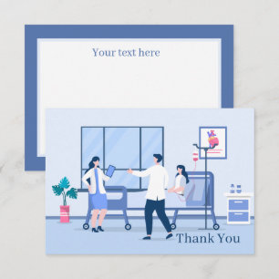 Carte De Remerciements Infirmière cool médecin ou personnel