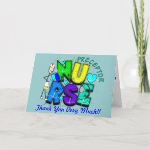 Carte De Remerciements Infirmière réceptrice "Merci" Cadeaux
