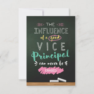 Carte De Remerciements Influence d'un bon vice-directeur