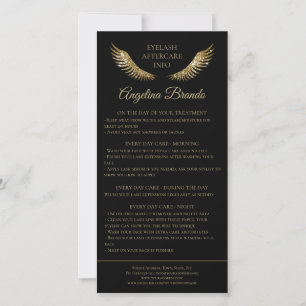 Carte De Remerciements Infos sur les soins postérieurs Gold Parties scint