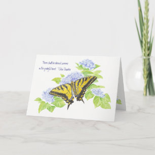 Carte De Remerciements Inspirationnel Coeur de grâce Art éternel d'été
