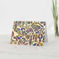 Carte de remerciements inspiré par les nuits nubie