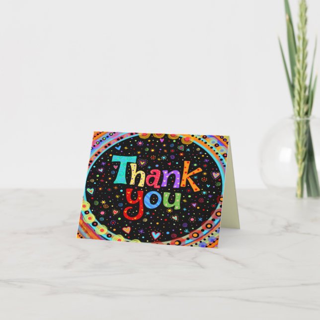 Carte De Remerciements Inspiritisme de "Merci gai" (Devant)
