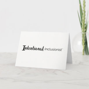 Carte de remerciements intégriste intentionnel