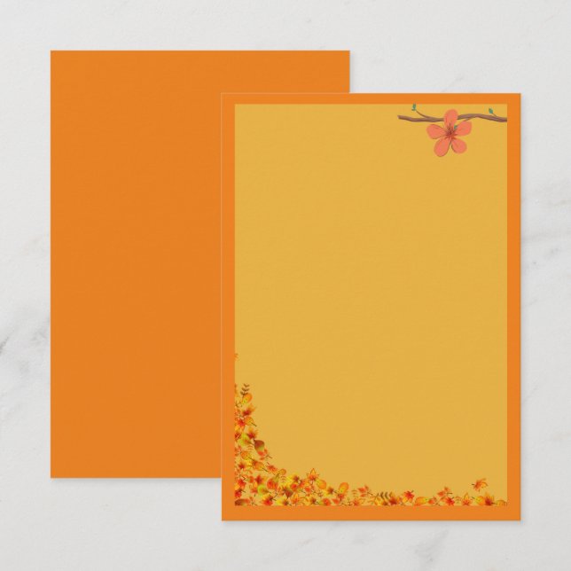 Carte De Remerciements Invitations/Modèles de salutation - Personnalisez  (Devant / Derrière)