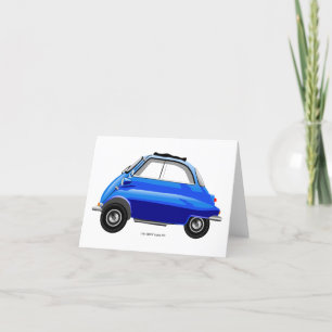 Carte De Remerciements Isetta Bubble car greeting card.