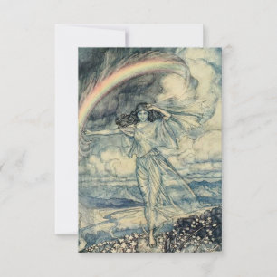 Carte De Remerciements "Isis Rainbow Goddess" par Arthur Rackham