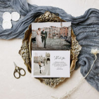 Italien Elegance Classic Script Deux Mariage Photo