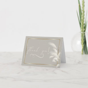 Carte De Remerciements Ivory Pampas Grass Allison1a