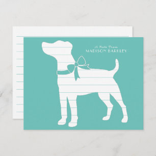 Carte De Remerciements Jack Russell Terrier Chien Chien Puppy