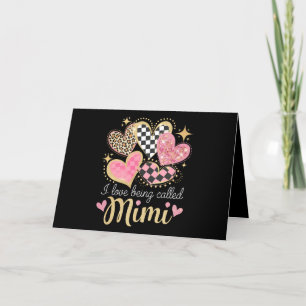 Carte De Remerciements J'adore être appelé Mimi Grand-mère Fête des mères