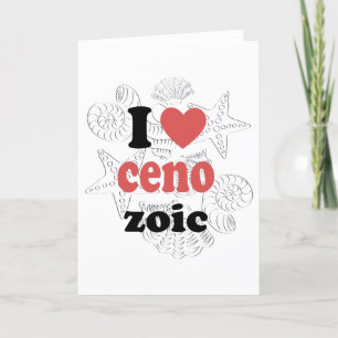 Carte De Remerciements J'aime Cénozoïque drôle de citation pour les scien