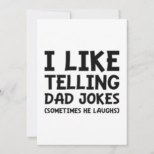 Carte De Remerciements J'Aime Dire À Papa Des Blagues