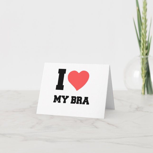 CARTE DE REMERCIEMENTS J'AIME MON BRA (Devant)