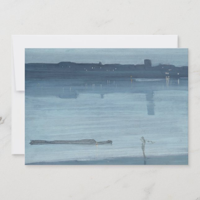 Carte De Remerciements James Whistler - Nocturne : Chelsea (Devant)