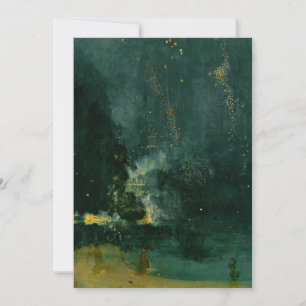 Carte De Remerciements James Whistler - Nocturne en noir et or