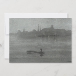 Carte De Remerciements James Whistler - Nocturne : La Tamise à Battersea