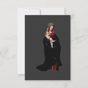 Carte De Remerciements Jan van Eyck - La Vierge à l'église Beaux-arts