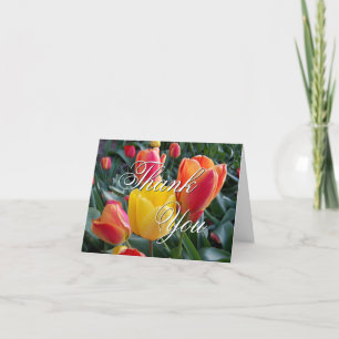 Carte De Remerciements Jardin de Tulip