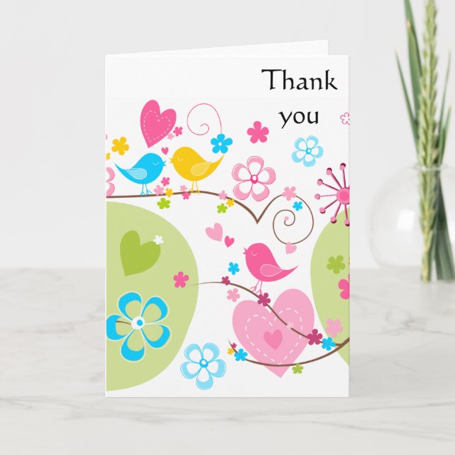 Carte De Remerciements Jardin Whimsical (Devant)