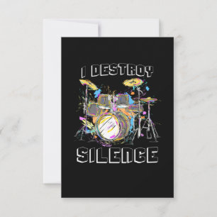 Carte De Remerciements Je détruit le silence