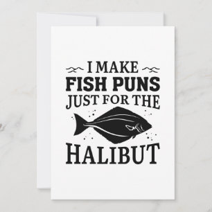 Carte De Remerciements Je Fais Des Puns De Poisson Juste Pour La Fois.