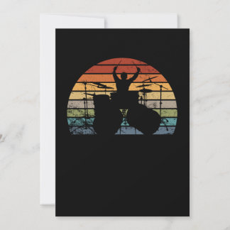 Carte De Remerciements Je joue aux tambours