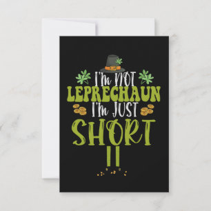 Carte De Remerciements Je ne suis pas Leprechaun Je ne suis que court drô