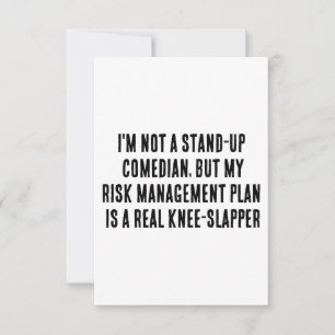 Carte De Remerciements Je ne suis pas un comédien de stand-up, mais ma ge
