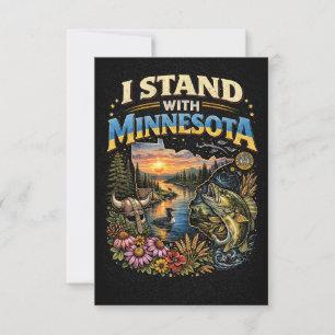 Carte De Remerciements Je suis avec Minnesota