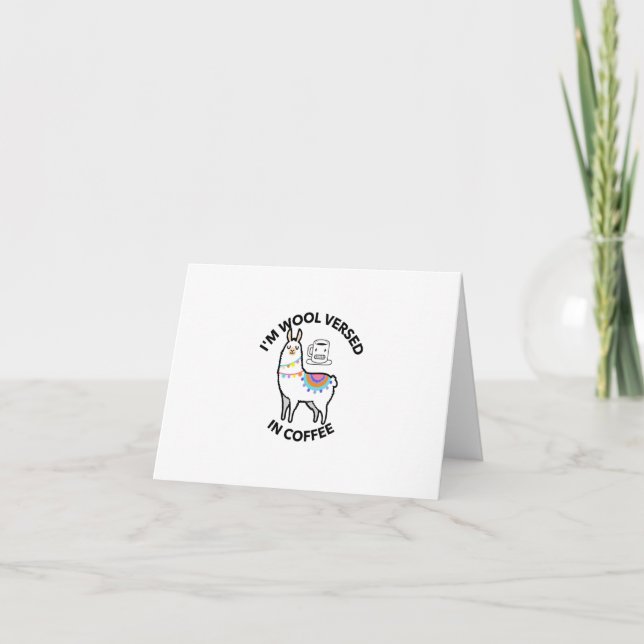 Carte De Remerciements Je suis de la laine versée dans le café (Devant)