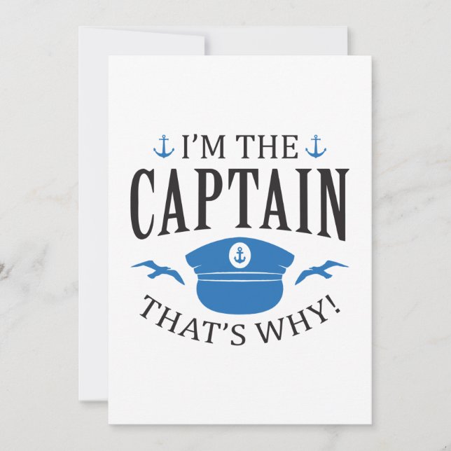 Carte De Remerciements Je Suis Le Capitaine (Devant)