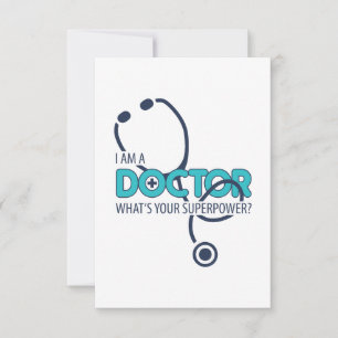 Carte De Remerciements Je suis médecin