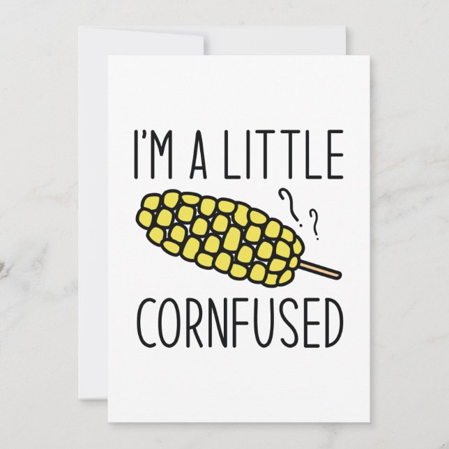 Carte De Remerciements Je suis un petit Cornfused (Devant)