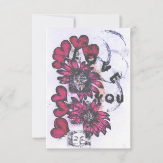 Carte De Remerciements Je t'aime