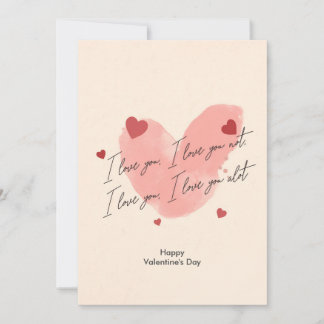 Carte De Remerciements Je vous aime, je ne vous aime pas. Drôle Saint-Val