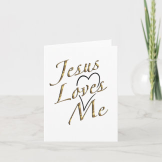 Carte De Remerciements Jésus m'aime 2